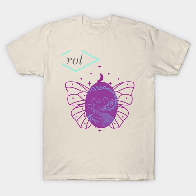 Buttersaur in Lilac Wine T-Shirt by Rot